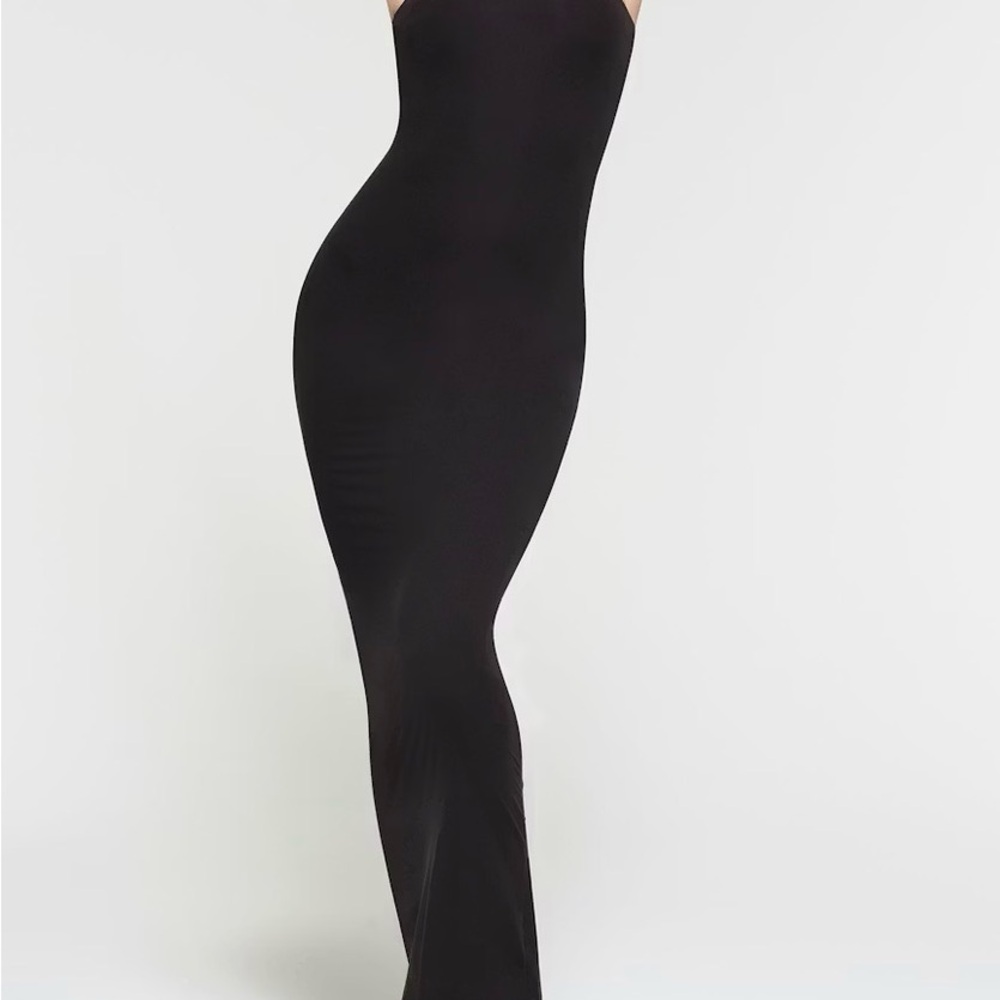 SKIMS Black Ribbed Fabric